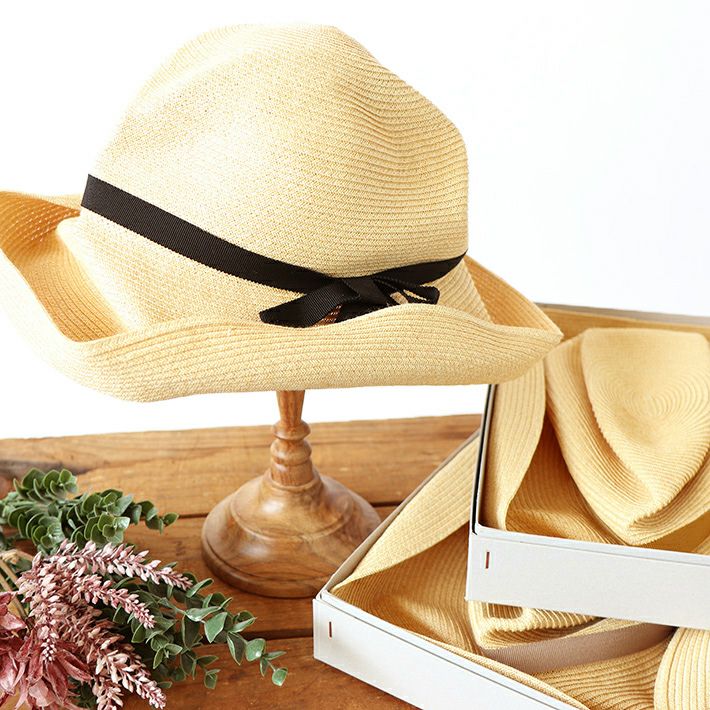 マチュアーハ　mature ha.BOXED HAT 11cm brim mature ha.] BOXED HAT 11cm brim（Natural） | 森の8カテン rolca_shop