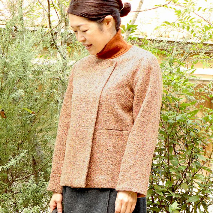 rolca]アルパカ混ノーカラージャケット | 森の8カテン rolca_shop